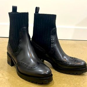 Santoni Sock Style Ankle Boot